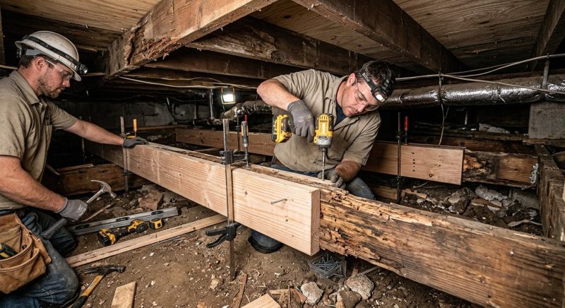 Floor Joist Repair in Kansas City, KS