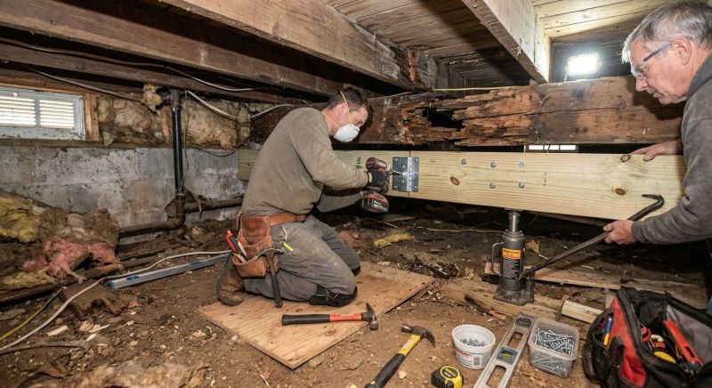 Garage Beam Repair in Kansas City, KS