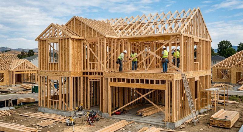 House Addition Framing in Kansas City, KS
