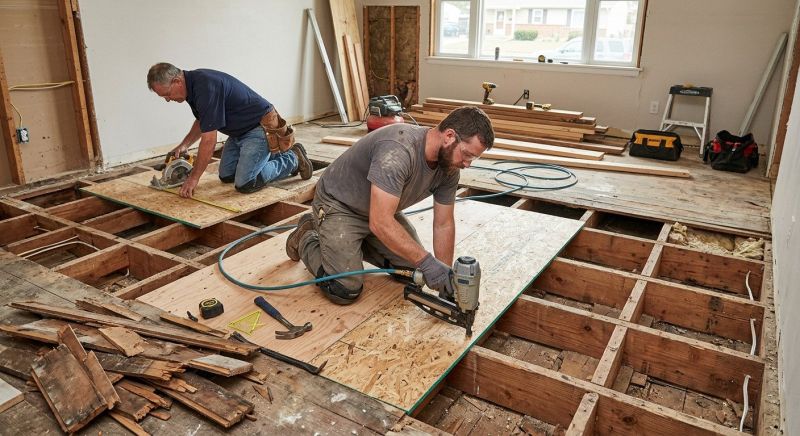 Subfloor Repair in Kansas City, KS